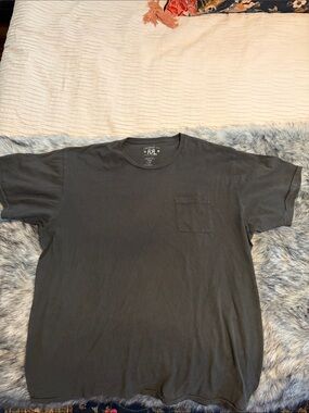 Ralph Lauren Double RL Black Crewneck Pocket Tee